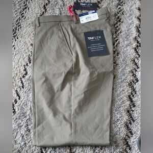 Tommy Hilfiger Mens ThFlex Dress Pants 36x34 Sage Stretch New $95 MRSP